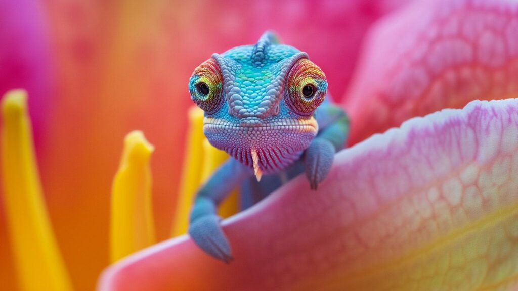 Caméléon imprimable sur un support de communication